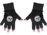 Helloween - Guanti Unisex Pumpkin - Guanti Senza Dita RO4492 (Taglia Unica) (Nero)