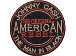 Johnny Cash - Toppa Da Stirare "American Rebel"" - Poliestere RO4420 (Taglia Unica) (Nero/Crema/Rosso)"