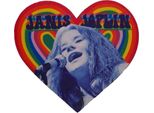 Janis Joplin - Cuore - Patch - Cotone RO4677 (Taglia Unica) (Multicolore)