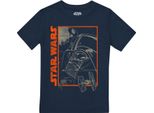 Star Wars - Maglietta Per Ragazzi TV1986 (128) (Blu Navy)