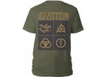Led Zeppelin - Maglietta Da Uomo/Donna Unisex PH1365 (L) (Verde)