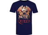 Queen - Maglietta "Classic"" Per Bambini RO463 (140) (Blu Navy)"