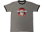 Van Halen - Maglietta "Ringer"" Logo Per Uomo/Donna Unisex RO5629 (M) (Grigio/Nero)"