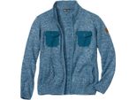 Atlas For Men - Giacca Con Zip A Tutta Lunghezza Da Uomo AF576 (Xxl) (Blu Tortora)