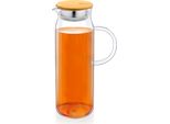 Brocca In Vetro Wilmax England Con Coperchio In Bambù, 1500 Ml, WL-888208/A