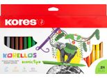 Kores FS29044 Penna Kores Con Punta In Fibra "Korello"", Larga, Confezione Da 24 Pezzi"