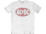 Ac/Dc - Maglietta Logo Per Uomo/Donna Unisex RO1794 (L) (Bianco)