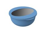 Pratica Ciotola Da 1,0 L "Togo"" Nei Colori Marrone, Nero, Blu, Verde E Rosso: Design Elegante, Ideale Per Pranzi E Spuntini In Movimento! Accogliente Blu/Trasparente"