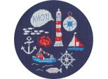 Modello Fuori Produzione Set Per Punto Croce Bothy Threads "Ahoy"", Schema Contato, XJH1P, Diam. 17,5 Cm"