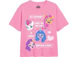 My Little Pony - Maglietta "Texting Ponies"" Per Ragazze TV1902 (104) (Rosa Chiaro)"