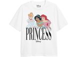 Disney - Maglietta "Trio Principesse"" Per Ragazze TV1924 (128) (Bianco)"