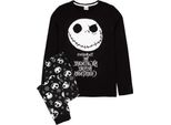 Nightmare Before Christmas - Pigiama Con Pantaloni Lunghi Per Bambino NS7096 (128) (Nero/Bianco)