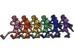 Grateful Dead - Scheletro Danzante - Toppa Da Stirare - Cotone RO5370 (Taglia Unica) (Multicolore)