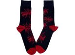 Slipknot - Calzini Per Uomo/Donna Unisex RO5317 (40,5 Eu - 45,5 Eu) (Nero/Rosso)