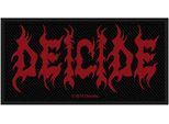 Deicide - Logo - Toppa, Tessuto RO5449 (Taglia Unica) (Nero/Rosso)