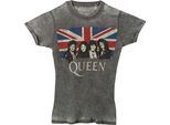 Queen - Maglietta "Burnout"" Uomo/Donna Unisex RO1650 (L) (Antracite)"