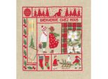 Kit Punto Croce Le Bonheur Des Dames "Benvenuto Dicembre"", Diy, 21X23Cm"