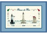 Kit Punto Croce Le Bonheur Des Dames Petit Point"Fari Di Mare"", Motivo Contato, 33X18Cm"