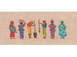 Le Bonheur Des Dames Petit Point Kit Punto Croce "Donne Africane"", Contato, 24X8Cm"