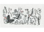 Le Bonheur Des Dames Petit Point Kit Punto Croce "La Giungla"", Contato, 37X17Cm"
