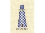 Kit Punto Croce Le Bonheur Des Dames "Blue Welcome Lighthouse"", Diy, 6X14.5Cm"