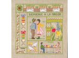 Kit Punto Croce Le Bonheur Des Dames "Benvenuto Aprile"", Diy, 21X23Cm"