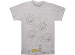 The Beatles - Maglietta Unisex Uomo/Donna RO200 (M) (Grigio Screziato)