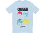 Queen - Maglietta "Hot Space"" Uomo/Donna Unisex RO543 (L) (Azzurro)"