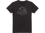 Jurassic Park - Maglietta Logo Da Uomo TV2143 (S) (Nero)