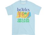 Maglietta The Beatles - "Ob-La-Di"" Da Donna RO2079 (S) (Blu Pallido)"