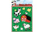 Unique Party - Yard - Sticker 4-Pack SG23591 (Taglia Unica) (Colorato)