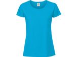 Maglietta Fruit Of The Loom Premium Donna BC3945 (2XL) (Azzurro)