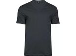 Tee Jay - T-Shirt Con Scollo A V Per Uomo BC5091 (M) (Grigio Scuro)