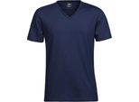Tee Jay - T-Shirt Con Scollo A V Da Uomo BC5091 (M) (Blu Navy)