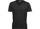 Tee Jay - T-Shirt Con Scollo A V Per Uomo BC5091 (M) (Nero)