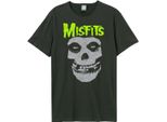 Amplified - Maglietta "Neon Skull"" Per Uomo/Donna Unisex GD1041 (Xs) (Charcoal)"