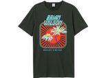 Amplified - Maglietta "Flowers"" Per Uomo/Donna Unisex GD1600 (M) (Carbone)"