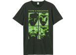 Amplified - Maglietta "Warped Faces"" Per Uomo/Donna Unisex GD1045 (3XL) (Charcoal)"