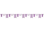 Unique Party - Pois E Chevron - Bandiere, Carta SG23605 (365,76 Cm) (Viola/Bianco)
