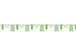 Unique Party - Bandiere A Pois E Chevron, Carta SG23605 (365,76 Cm) (Lime/Bianco)
