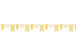 Unique Party - Pois E Chevron - Bandiere, Carta SG23605 (365,76 Cm) (Giallo/Bianco)