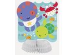 Unique Party - Motivo A Nido D'ape - Centrotavola Per Feste "Under The Sea"" 4-Pack SG23824 (Taglia Unica) (Colorato)"