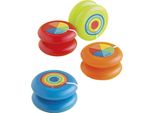Unique Party - Confezione Da 4 Yo-Yo In Plastica SG23954 (Taglia Unica) (Rosso/Blu/Verde/Arancio)