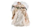 Angelo Decorativo Natalizio Clayre & Eef 40 Cm In Plastica Color Oro Rosa