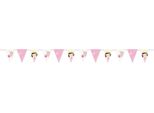Unique Party - Bandiere "Principessa E Unicorno"" SG23250 (Taglia Unica) (Rosa/Bianco)"