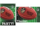 Nfl - Football Americano - Inviti 8-Pack - Cartone SG25006 (Taglia Unica) (Verde/Arancione/Bianco)