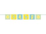 Unique Party - Motivo A Punti - Bunting, Baby Shower SG24463 (Taglia Unica) (Giallo/Blu/Verde)