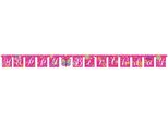 Creative Converting - Farfalla - Bandiera, Buon Compleanno - Plastica SG24803 (Taglia Unica) (Rosa/Bianco)
