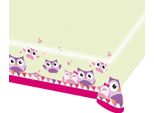 Amscan - Gufo - Tovaglia Per Feste, Plastica SG25080 (Taglia Unica) (Crema/Rosa/Viola)