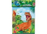 Unique Party - Sacchetto Regalo, Dinosauro - Confezione Da 8 SG24407 (Taglia Unica) (Colorato)